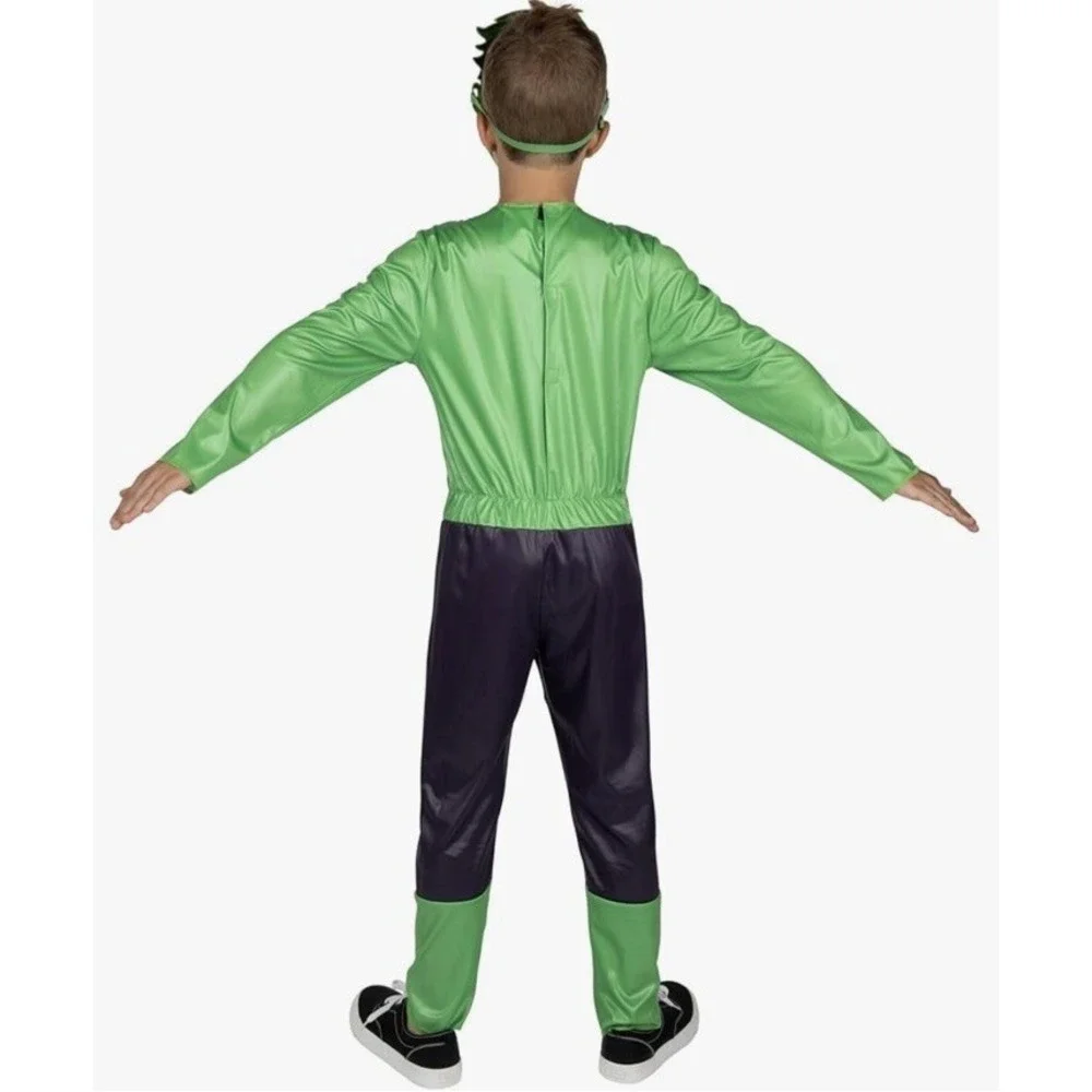 MARVEL The Hulk Avengers Jumpsuit Mask Costume Cosplay Child L (12-14) *NEW*